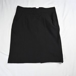 eci 10 Black Ponte‎ Stretch Womens Modest Pencil Skirt